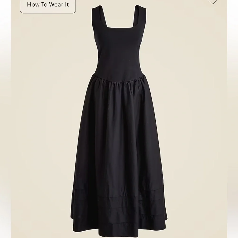 J.Crew Tall drop-waist mixy dress petite XXS